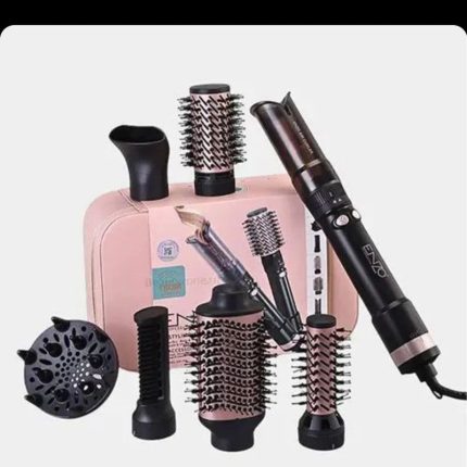 سشوار برس‌دار چرخشی 1500 وات انزو پروفیشینال مدل EN‑760 7 در 1_Enzo Professional 1500W 7-in-1 Rotating Brush Hair Dryer EN‑760