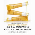سرم ژلی دور چشم کوجیک اسید و زرد چوبه مدیکوب روشن کننده و ضد پف Medicube Kojic Acid Turmeric Vita Eye Gel Serum - Image 2