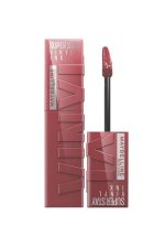 رژ لب مایع براق میبلین مدل Super Stay Vinyl Ink شماره ۴۰ سایه WITTY-Maybelline Super Stay Vinyl Ink Liquid Lipstick No. 40 Shade WITT