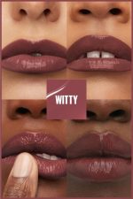 رژ لب مایع براق میبلین مدل Super Stay Vinyl Ink شماره ۴۰ سایه WITTY-Maybelline Super Stay Vinyl Ink Liquid Lipstick No. 40 Shade WITT - Image 2