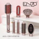 ست حالت دهنده موی مادون قرمز ENZO EN 507 - ابزار حالت دهنده حرفه ای 6 کاره_ENZO EN 507 Infrared Hair Styler Set – 6-in-1 Professional Styling Tool - Image 2