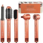 سشوار حالت دهنده موی چند منظوره ENZO EN-502 - ابزار حالت دهنده حرفه ای 5 کاره ENZO EN-502 Multi Function Hair Styler – 5-in-1 Professional Styling Tool