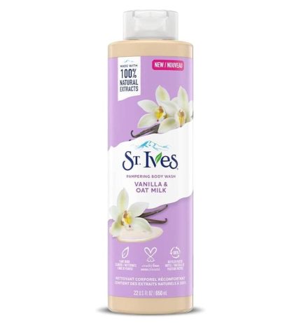 شامپوی بدن نرم کننده وانیل و شیر جو دوسر سینت ایوز vanila & oat milk Conditioner body wash St.Ives