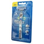 ژیلت مدل مچ تری توربو Gillette Mach 3 Turbo With FLEXBALL & ERGONOMIC HANDLE Jm
