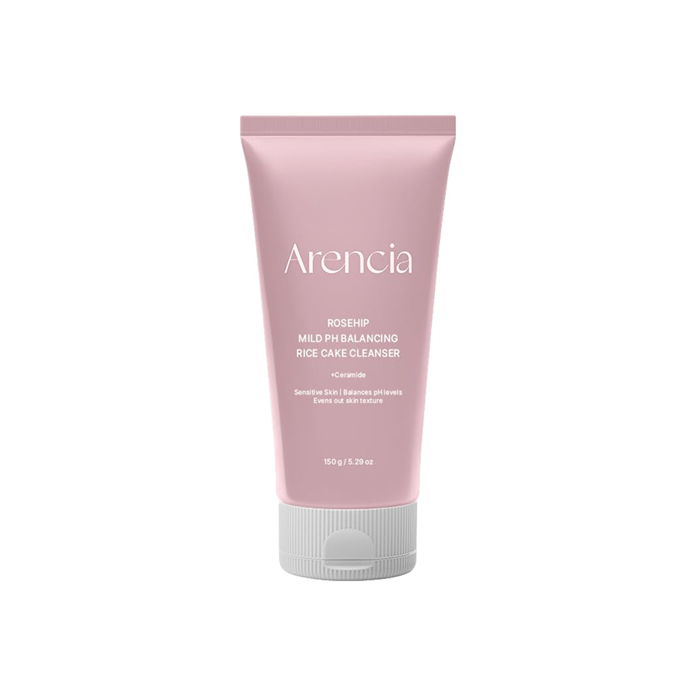 آرنسیا11 شوینده رزهیپ آرنسیا متعادل کننده PH و تقویت سد دفاعی پوست_Arencia Rosehip Mild pH Balancing Rice Cake Cleanser - Image 1