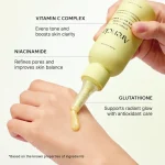اسنس بوستر شات تقویت کننده ویتامین C و گلوتاتیون آرنسیا روشن کننده و ضدلک ARENCIA Vitamin C & Glutathione Booster Shot Essence - Image 4