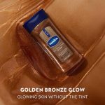 روغن ژل بدن شاین برنز وازلین مدل Glazed & Glisten Golden Hour با رایحه وانیل و کاکائوVaseline Glazed & Glisten Golden Hour Body Gel Oil Glow – Vanilla & Cocoa - Image 3