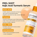 سرم پیل شات کوجیک اسید و زردچوبه دکتر ملاکسین_Dr.Melaxin Peel Shot Exfoliating Kojic Acid Turmeric Serum - Image 6