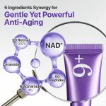 کرم دور چشم نامبوزین شماره ۹ حاوی NAD+ و رتینول ۲۰ میل_Numbuzin NO.9 NAD+ Retinol volumetox eye cream - Image 4