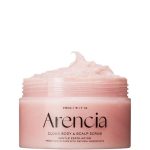 اسکراب لایه بردار ملایم بدن و کف سر لوندر و گلابی آرنسیا پاک کننده عمقی و تسکین دهنده ARENCIA Cloud Body & Scalp Scrub Lavanda e Pera