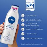 لوسیون بدن نیوآ مدل اکسپرس هیدریشن مناسب پوست نرمال تا خشک_NIVEA Express Hydration Body Lotion for Normal to Dry Skin - Image 3
